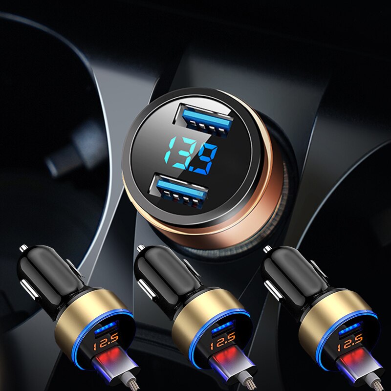 Car Charging Accessories Dual USB Charger 3.1Amps